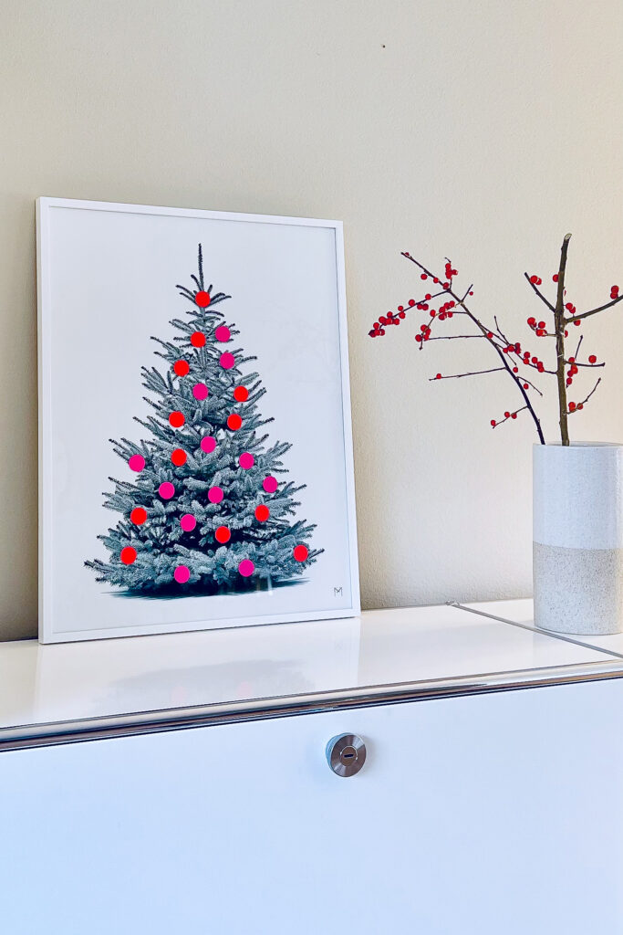 Minimalerie Adventskalender Variante Rot/Pink Mood