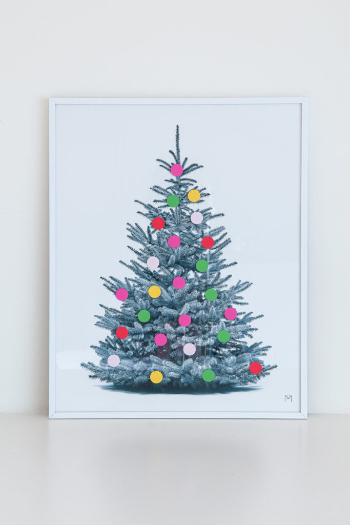 Adventskalender-Plakat Multicolor